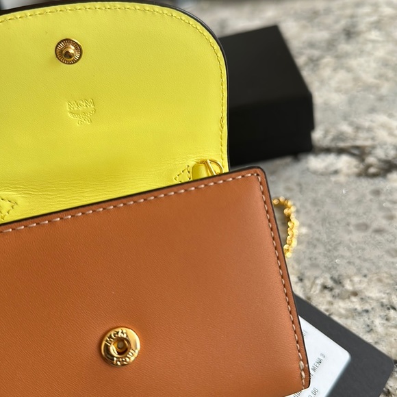 NWT authentic MCM mini micro wallet crossbody - GORGEOUS - Picture 8 of 11